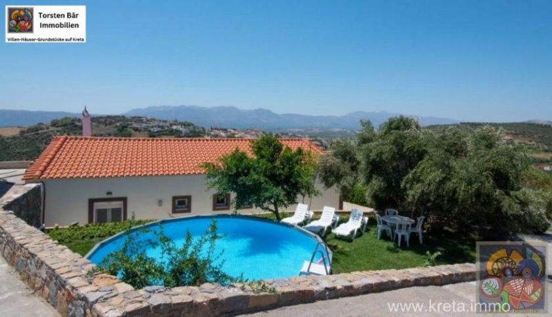 Lefkochori Süd Ost, Kreta, Lefkochori, Villa Wfl. ca. 80 m² mit privatem Pool Haus kaufen